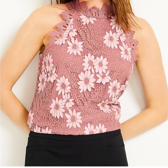 Women's Flowy Lace Crochet Halter Tank Top - Sleeveless Loose Tunic With Spaghetti Straps - View #11